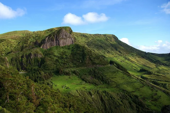 Lush waterfalls and dramatic nature on Flores island